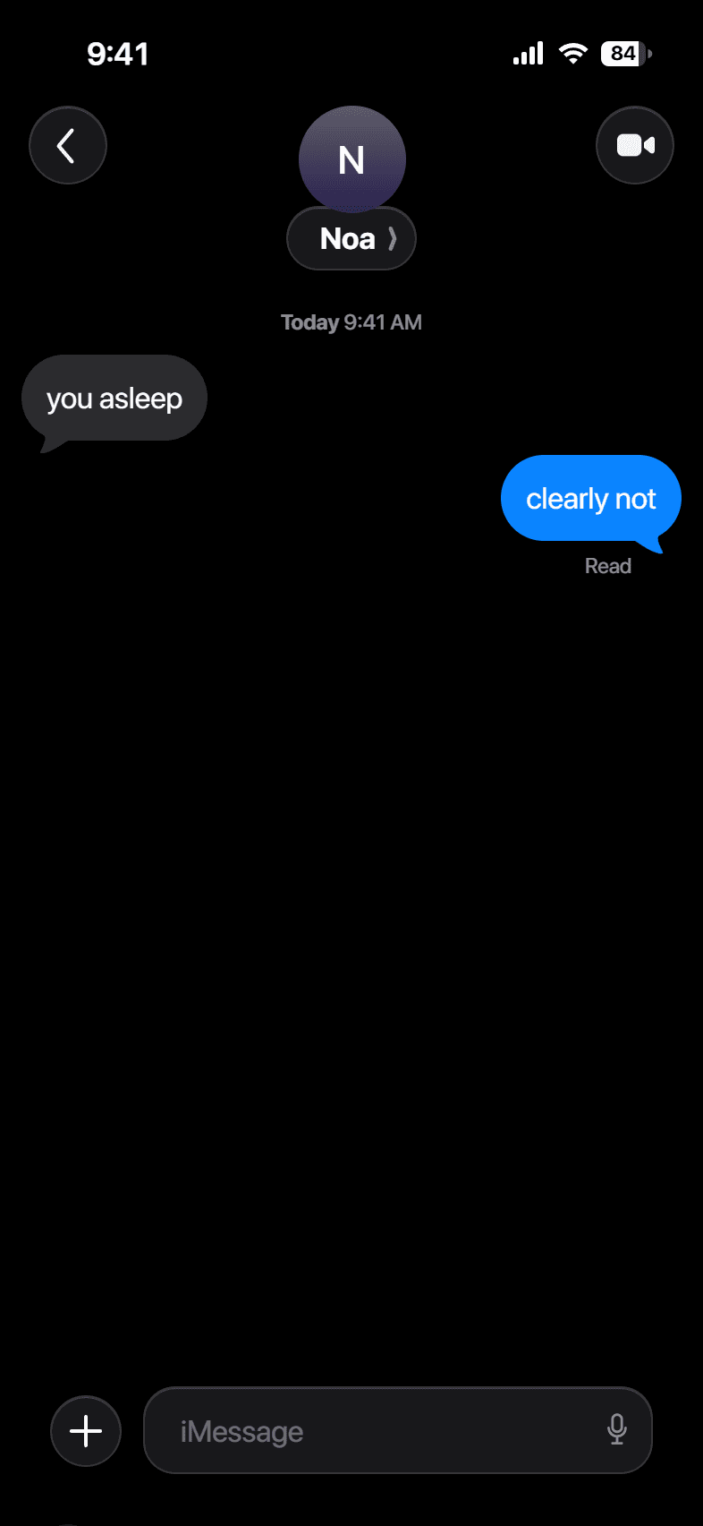 Late-night dark mode