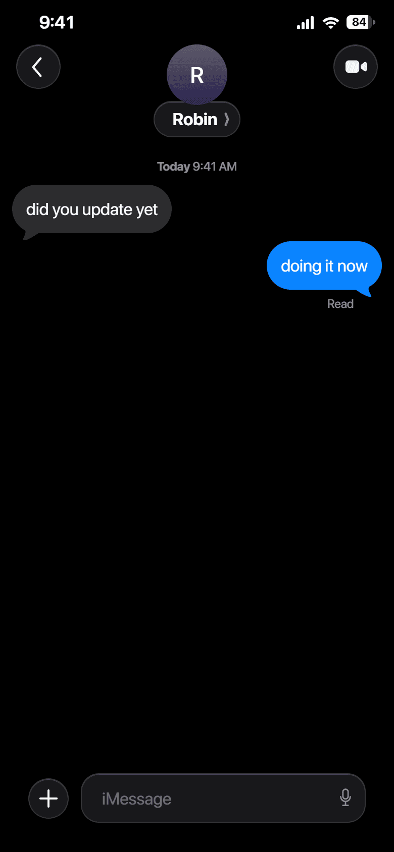 On a notch iPhone