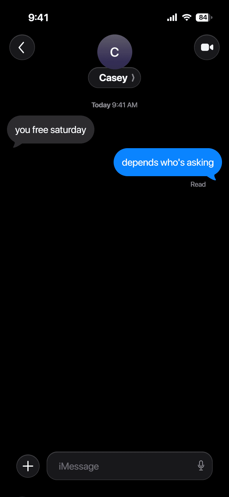 A quick blue thread