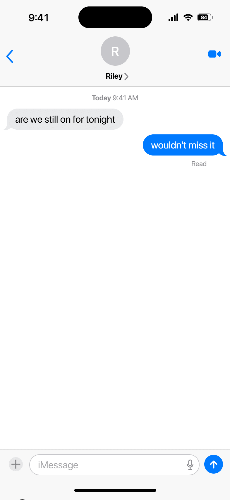 With a read receipt